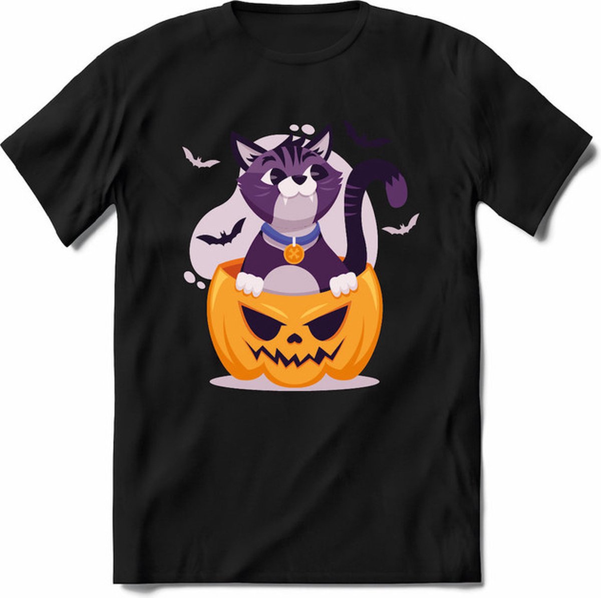 Halloween T-Shirt | Horror  Kleding Heren / Dames | Weerwolf , Monster , Vleermuis en Pompoen  Shirt |